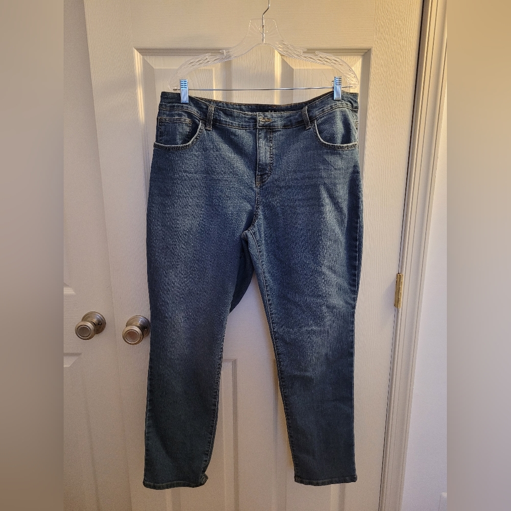 Womens Style & Co Jeans, 16W, Slim leg
